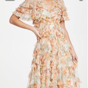 Needle & Thread - Sunset Garden V Neck Ballerina Dress